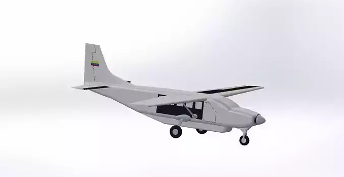 Cessna 208 Caravan Free 3D model