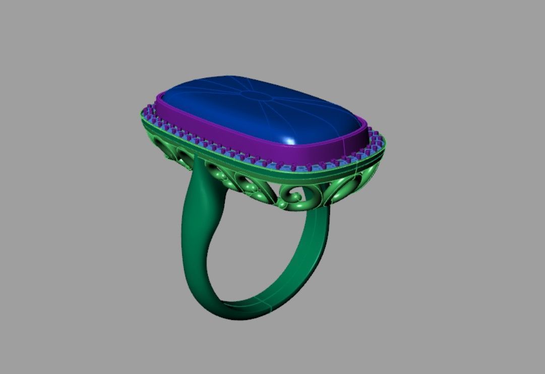 Rings 3D print model_3