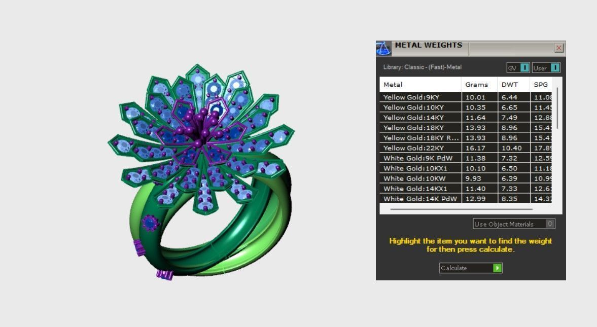 Flower Rings 3D print model_5