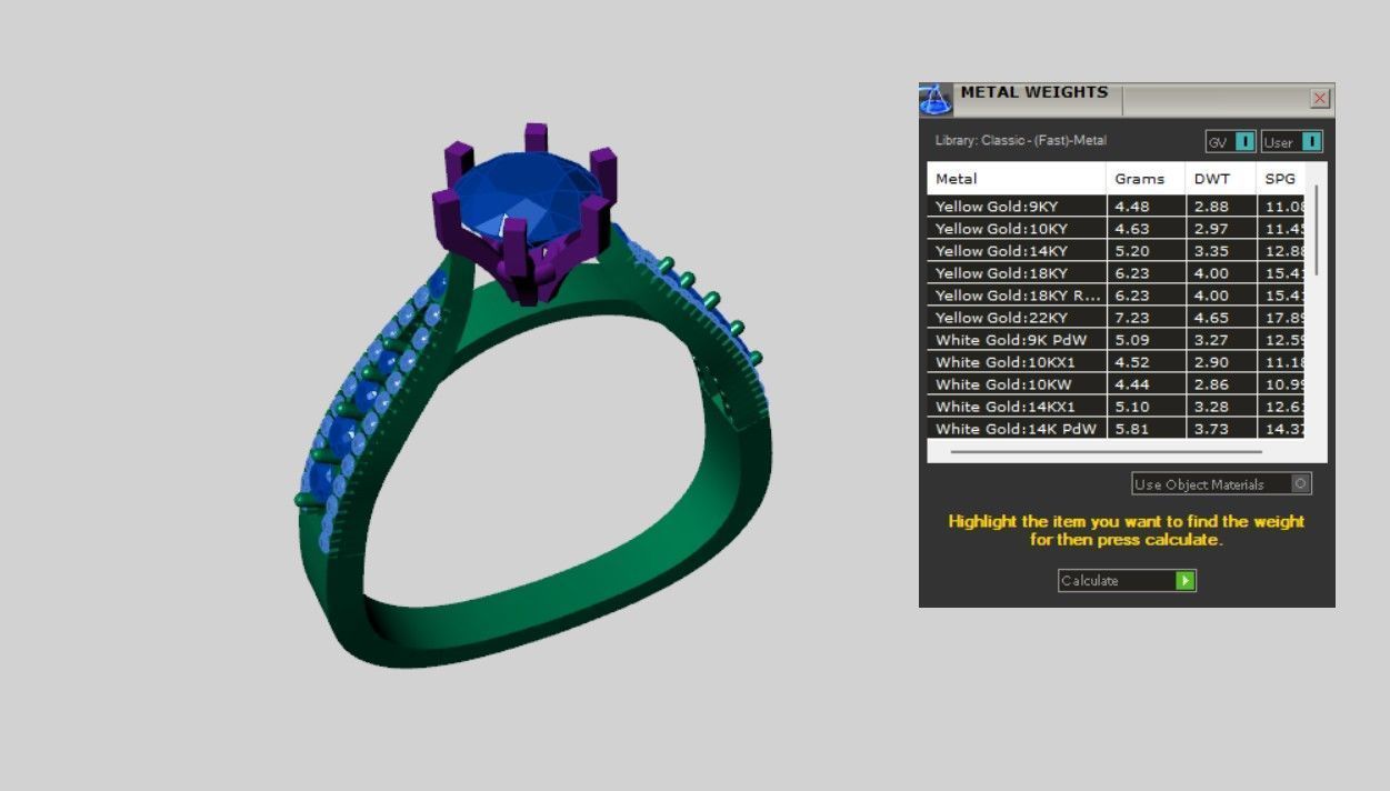 Solitaire Rings 3D print model_4