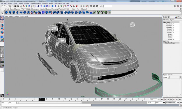 Toyota Prius 3d Car Model 3D model_5