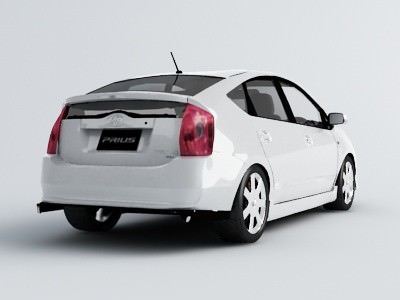 Toyota Prius 3d Car Model 3D model_6