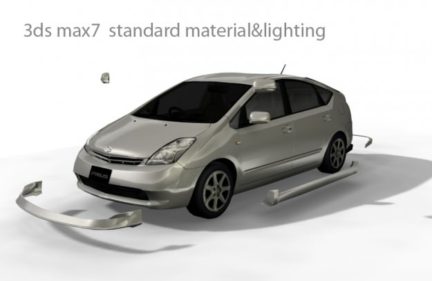 Toyota Prius 3d Car Model 3D model_1