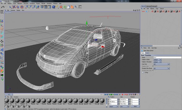 Toyota Prius 3d Car Model 3D model_3