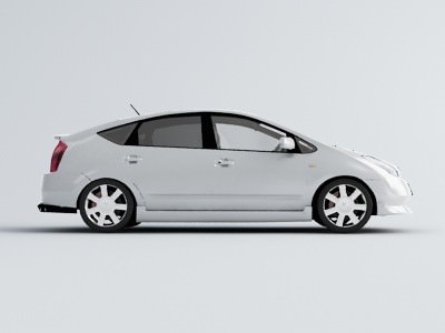 Toyota Prius 3d Car Model 3D model_7