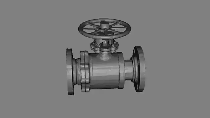 Industrial Ball Valve Pack Low Poly Game Ready PBR