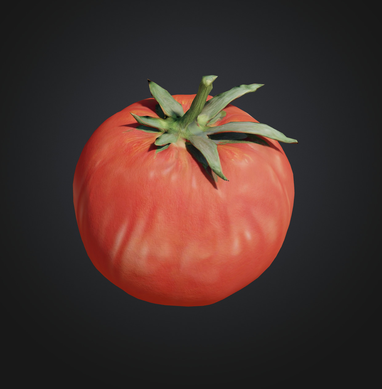 Red Tomato 3Model  Low-poly 3D model_4