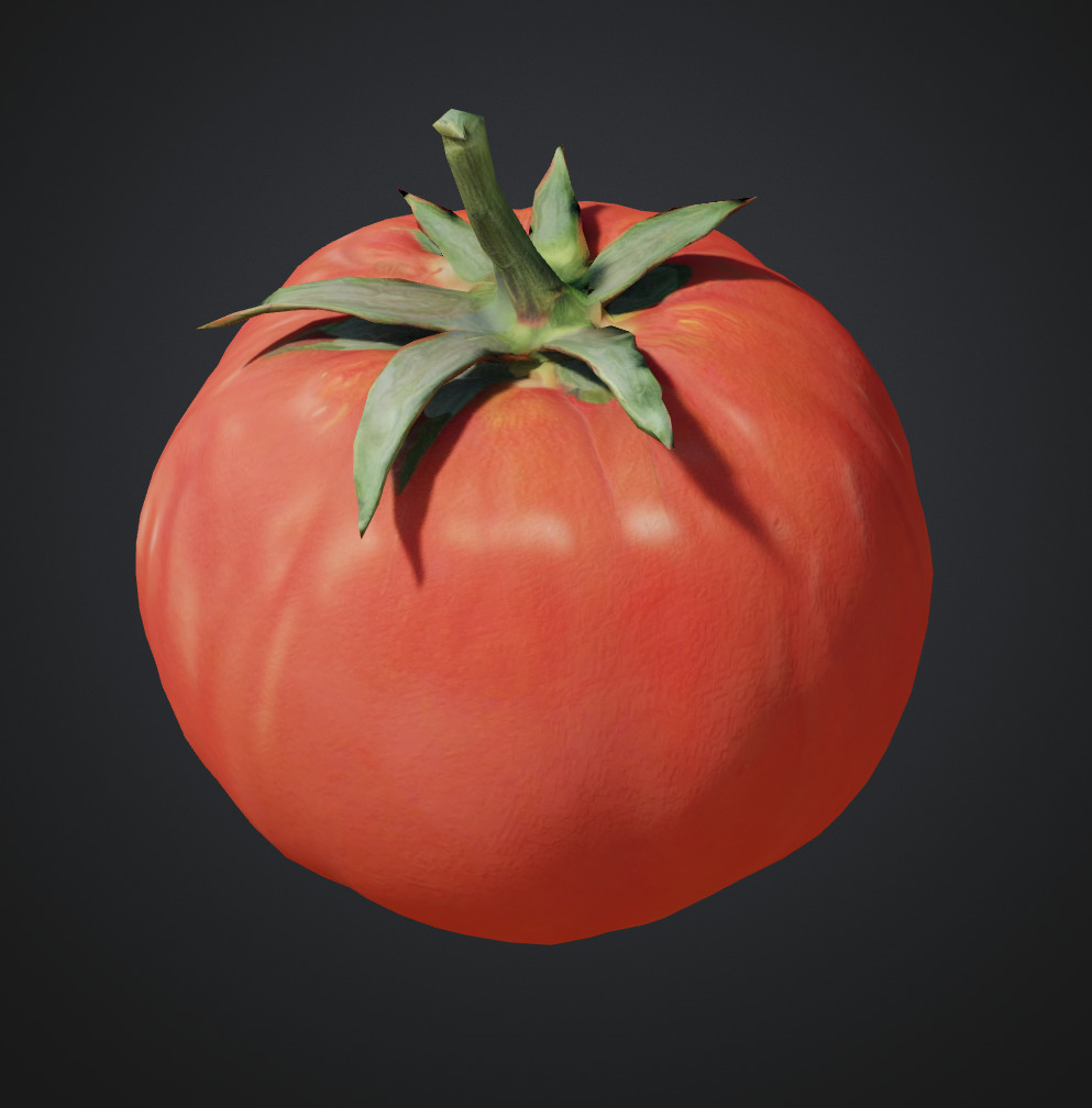 Red Tomato 3Model  Low-poly 3D model_5