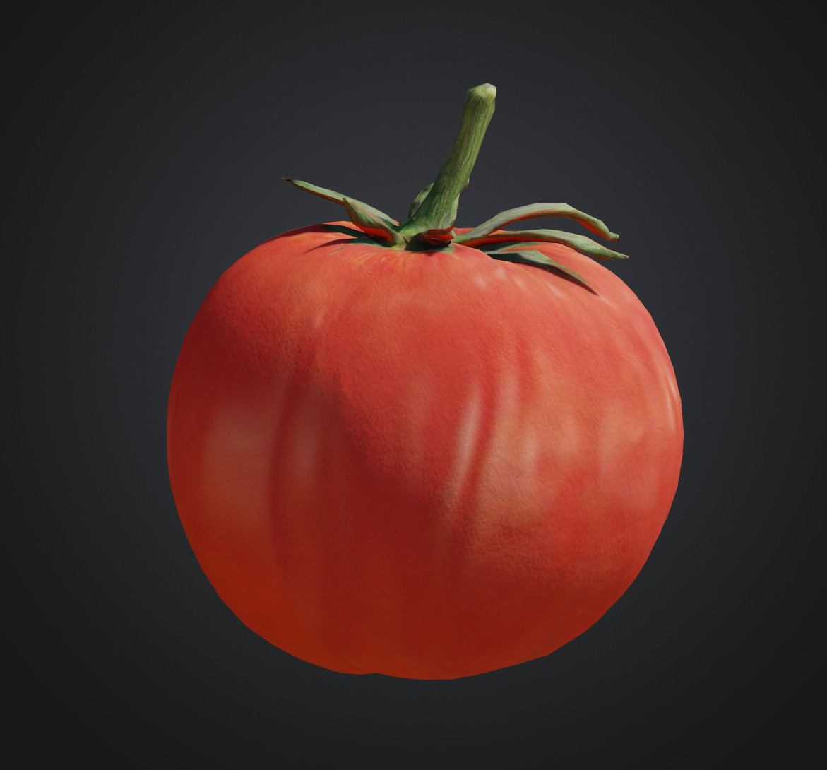 Red Tomato 3Model  Low-poly 3D model_3