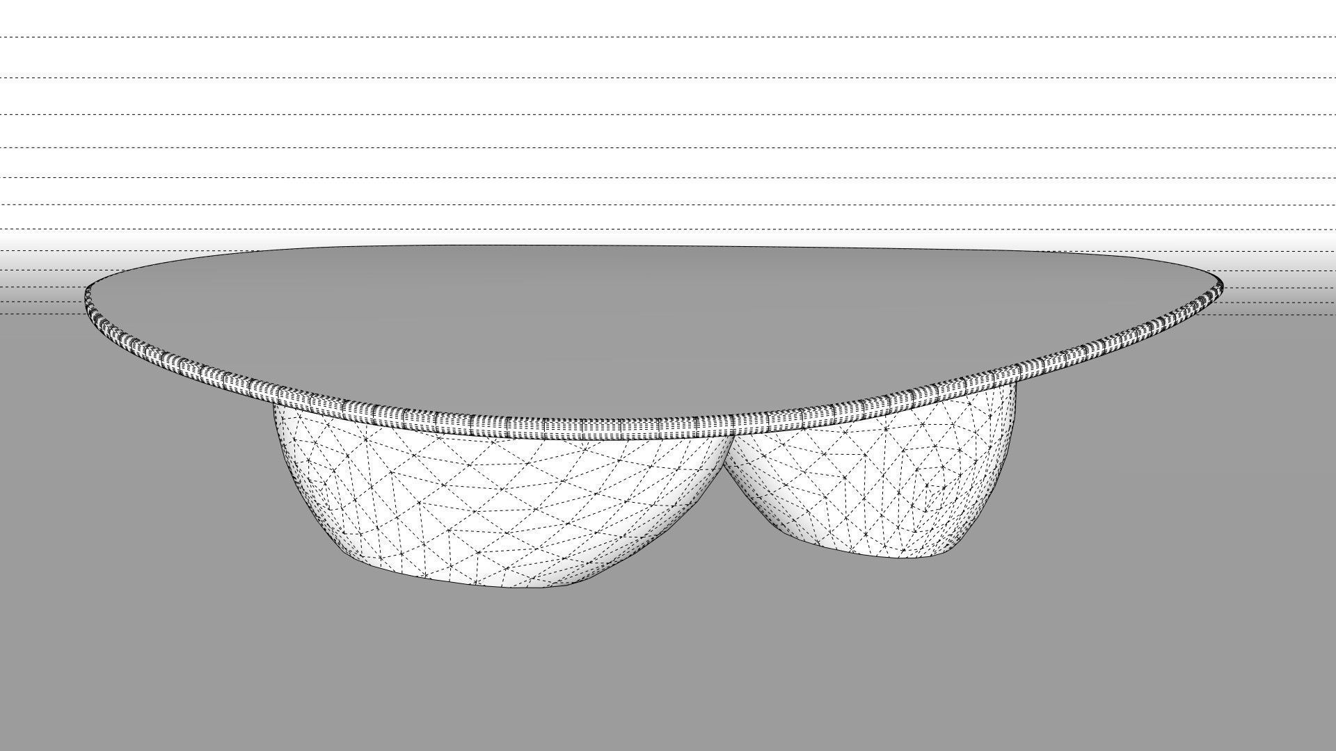 Modern Coffee Table 3D model_5