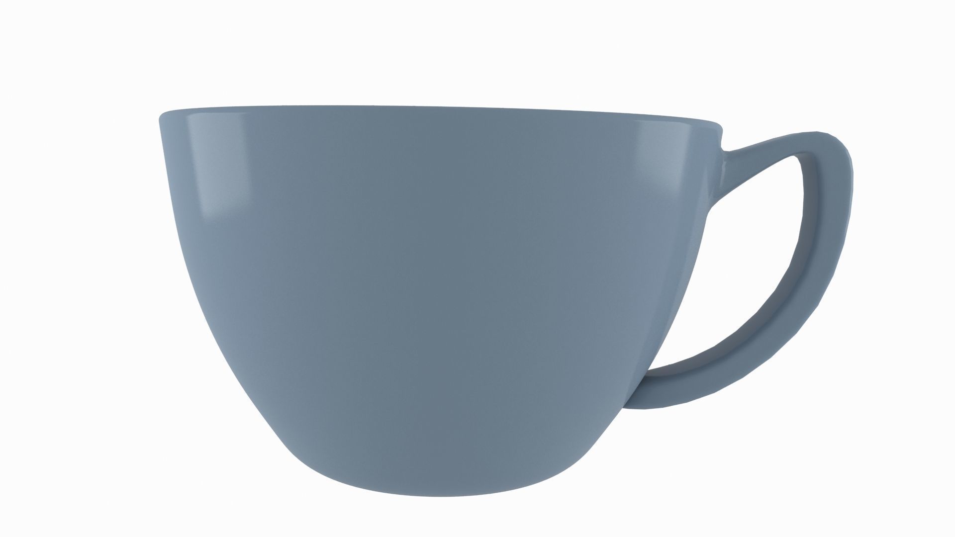 Coffee Cup Slate Grey Color 3D model_2