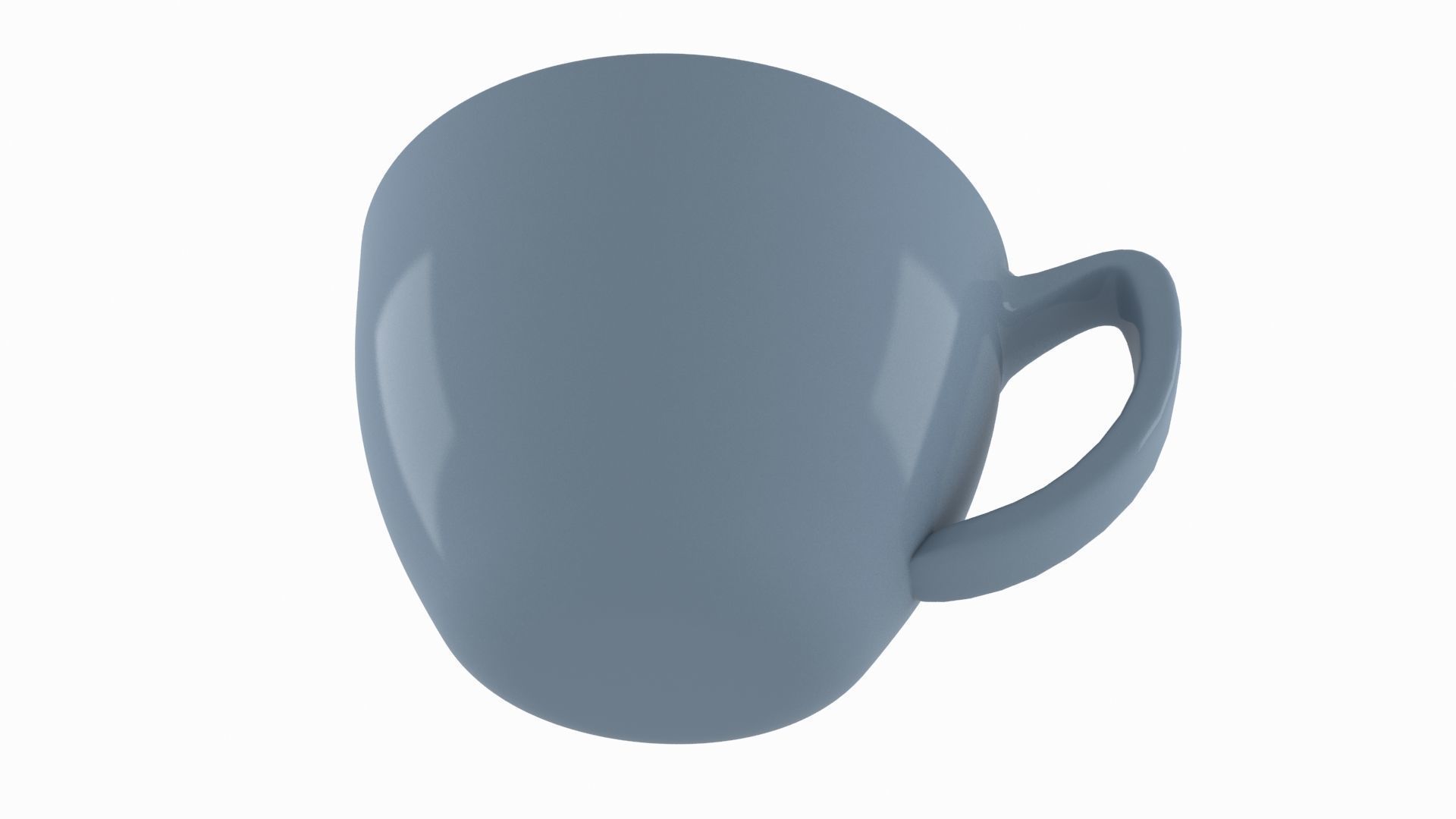 Coffee Cup Slate Grey Color 3D model_4