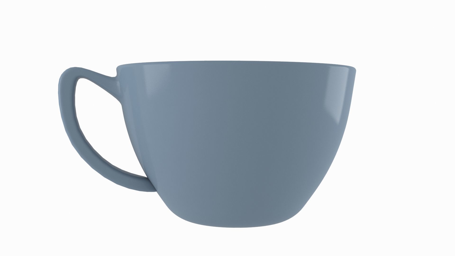 Coffee Cup Slate Grey Color 3D model_1