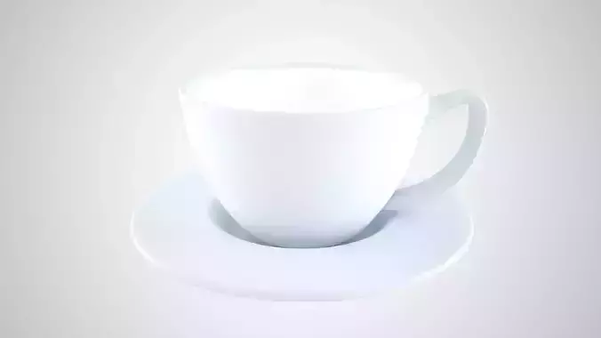 Coffee Cup Saucer Alice Blue Color