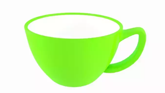 Coffee Cup Green Chartreuse