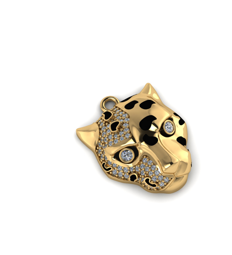 Panter pendant 3D print model 3D print model_2
