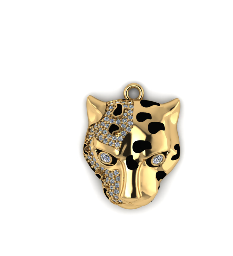 Panter pendant 3D print model 3D print model_1