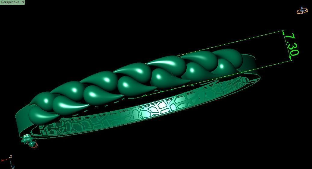 Bracelet 0045 3D print model_9