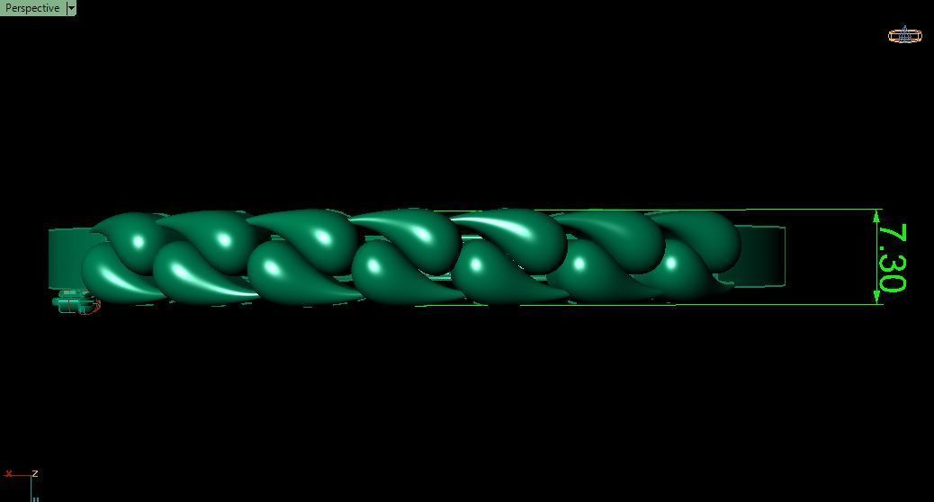 Bracelet 0045 3D print model_10