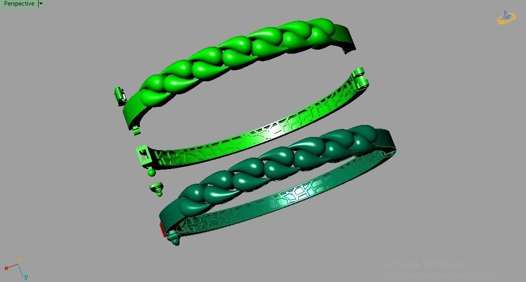 Bracelet 0045 3D print model_16