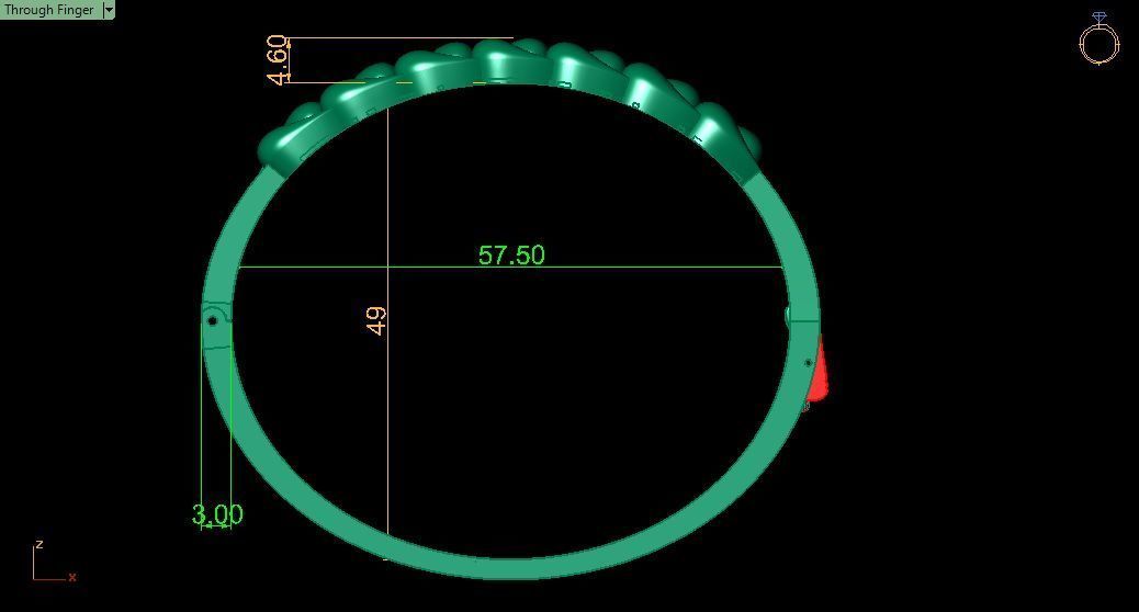 Bracelet 0045 3D print model_11