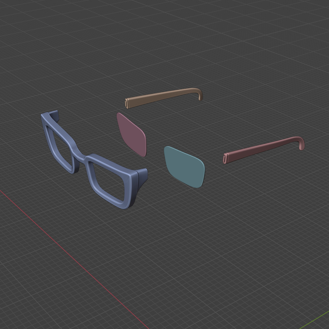 Luna Snow - Cool Summer cosplay headphones accessories glasses 3D print model_15