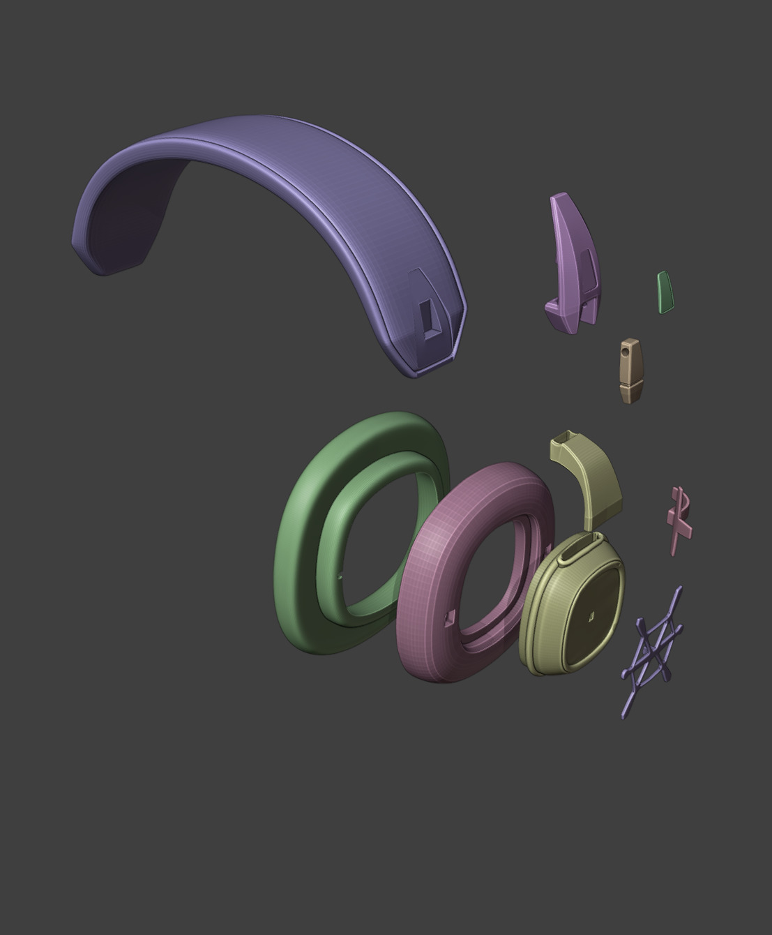 Luna Snow - Cool Summer cosplay headphones accessories glasses 3D print model_16