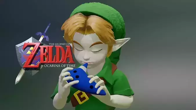 Link - The Legend Of Zelda Ocarina Of Time Bust Free 3D print model