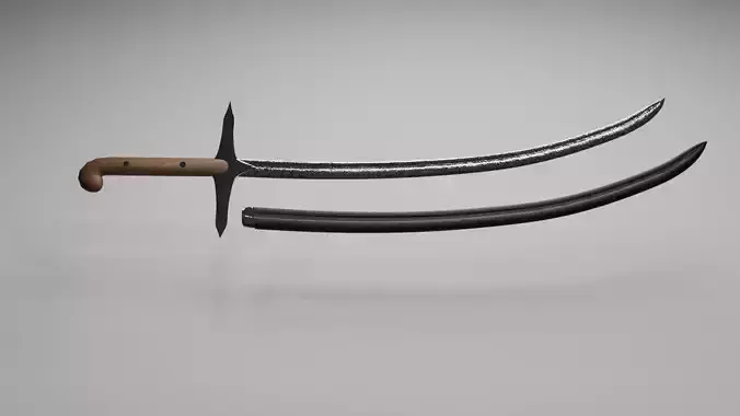 Shamshir Low-poly 3D model