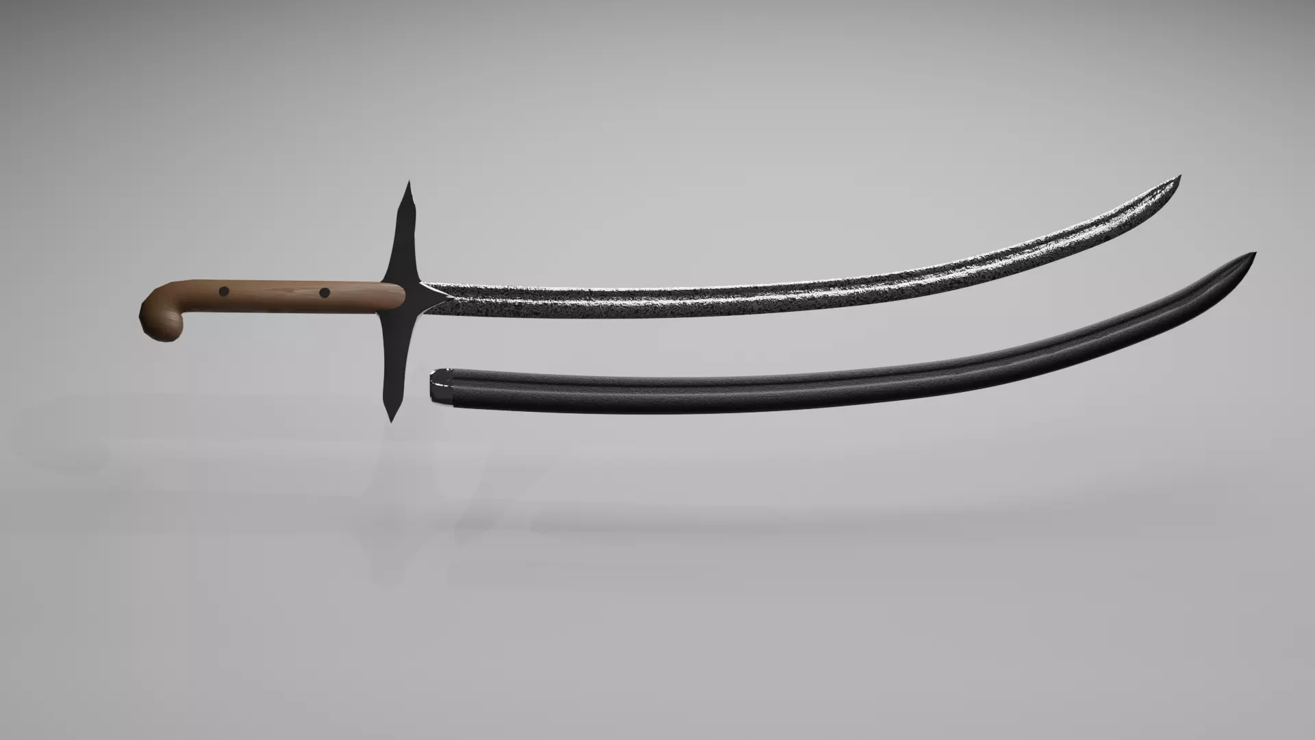 Shamshir Low-poly 3D model