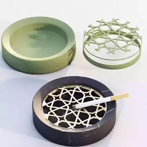 Zarif Ashtray Islamic Geometric Design 3D print model