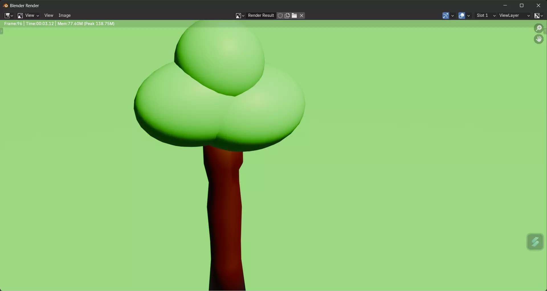simple tree 3D model