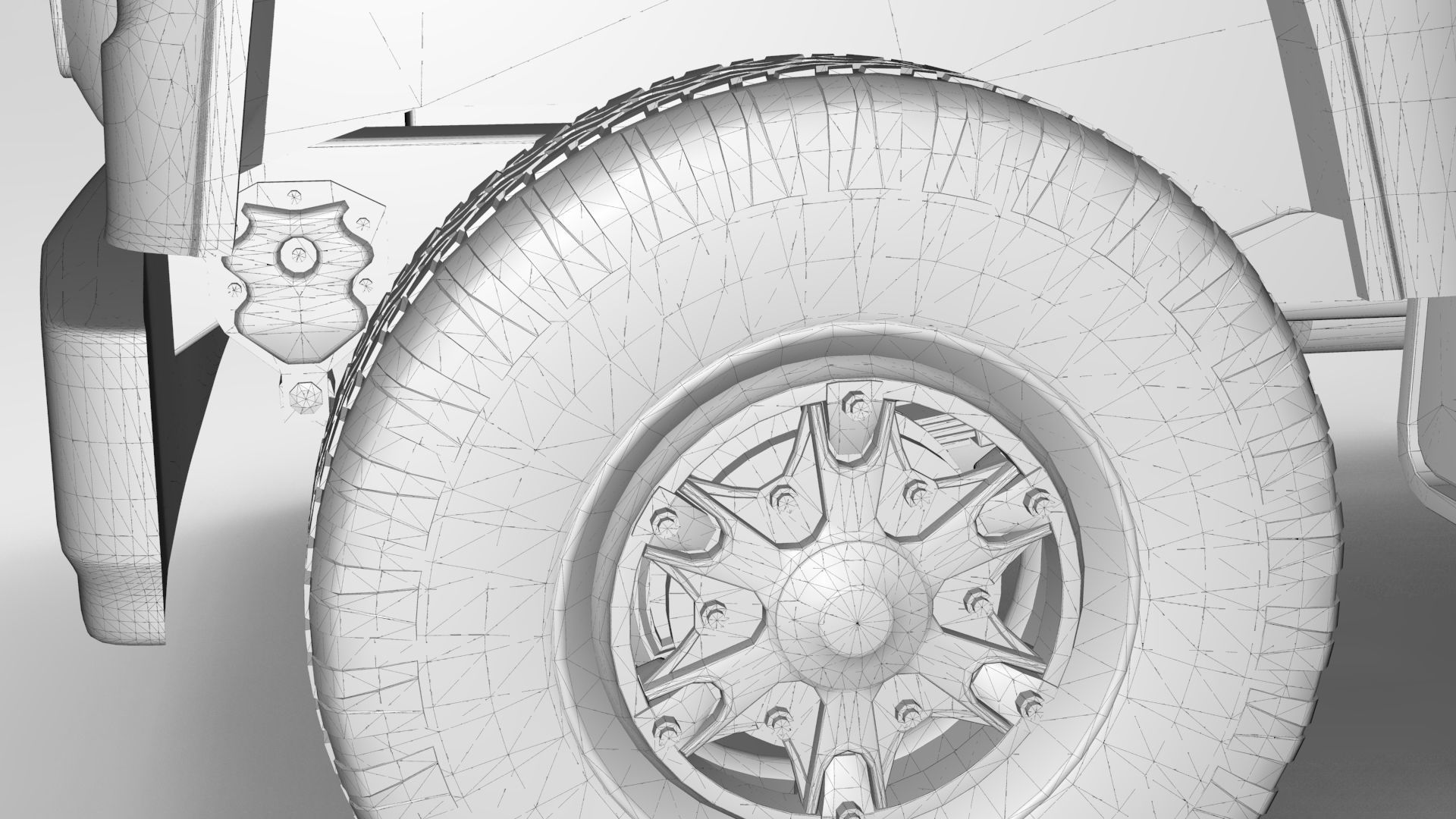 L9000 Box Truck 3D Model six Hood Variants  Hendrickson RT  3D model_29