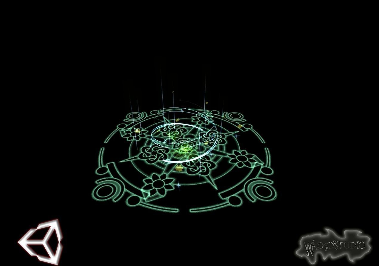 Healing Circle Spell Low-poly 3D model