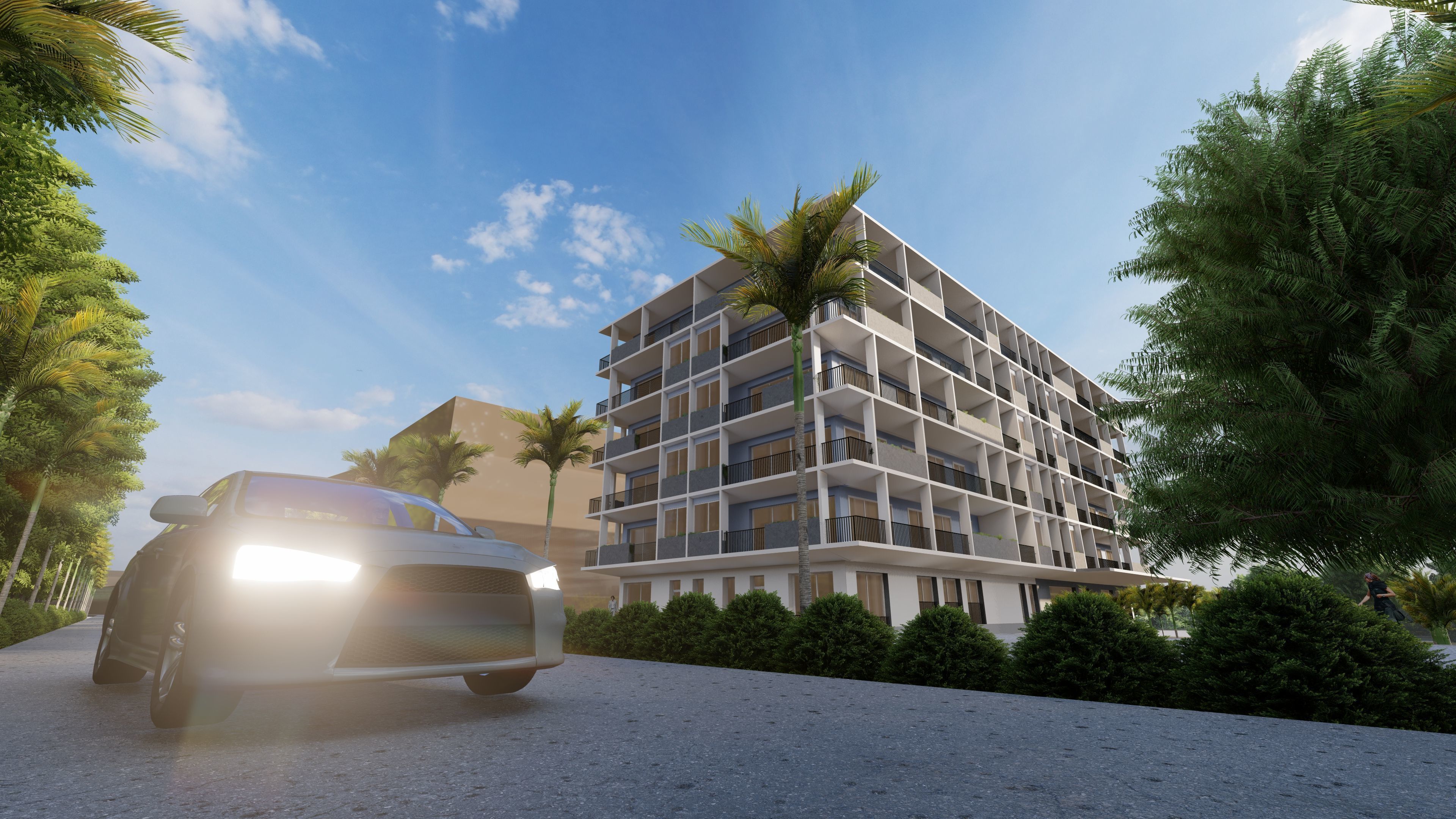 8-Storey Modern Commercial Building  SKP Only Version 3D model_7