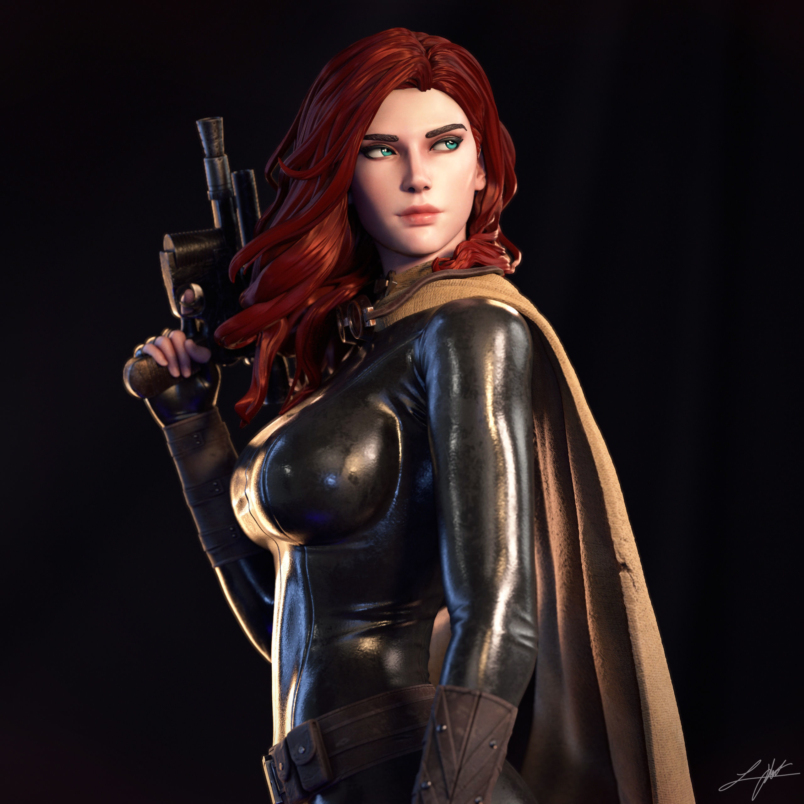 Mara Jade 3D print model_2