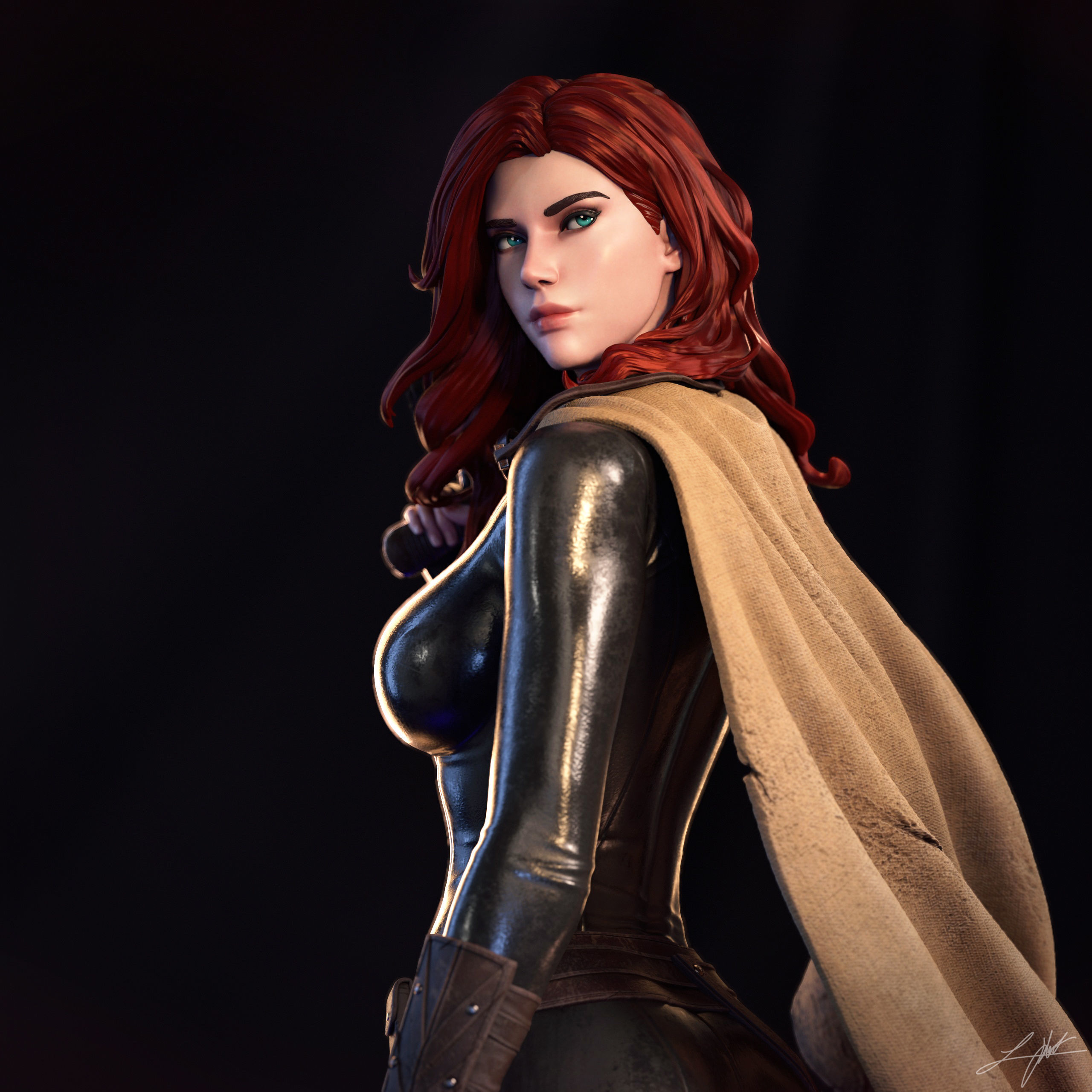 Mara Jade 3D print model_3