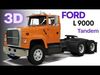 L9000 Tandem 3D Model 6 Hood Variants  Hendrickson RT  3D model_1