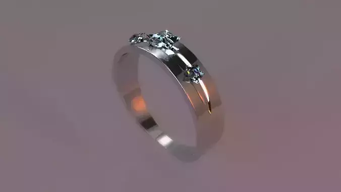 3D Wedding Ring Model