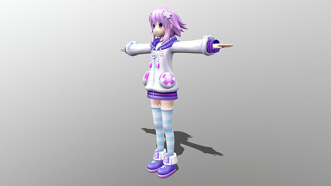 Nepuko Low-poly 3D model