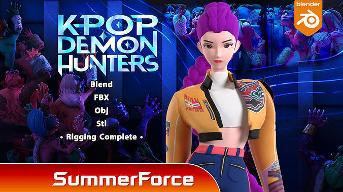 Rumi - KPop Demon Hunters 3D model