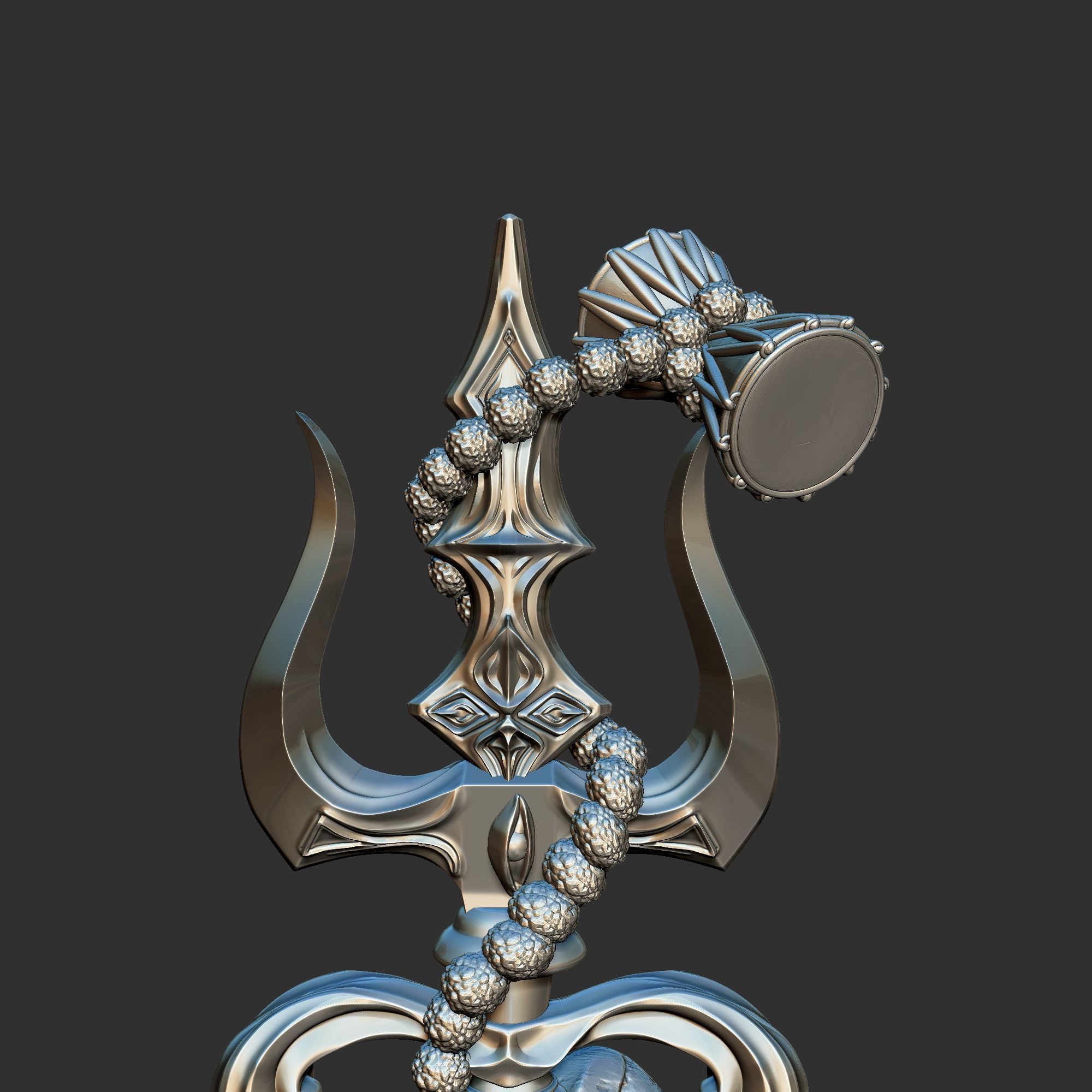 Shiv ji Trishul  3d Print Model 3D print model_4