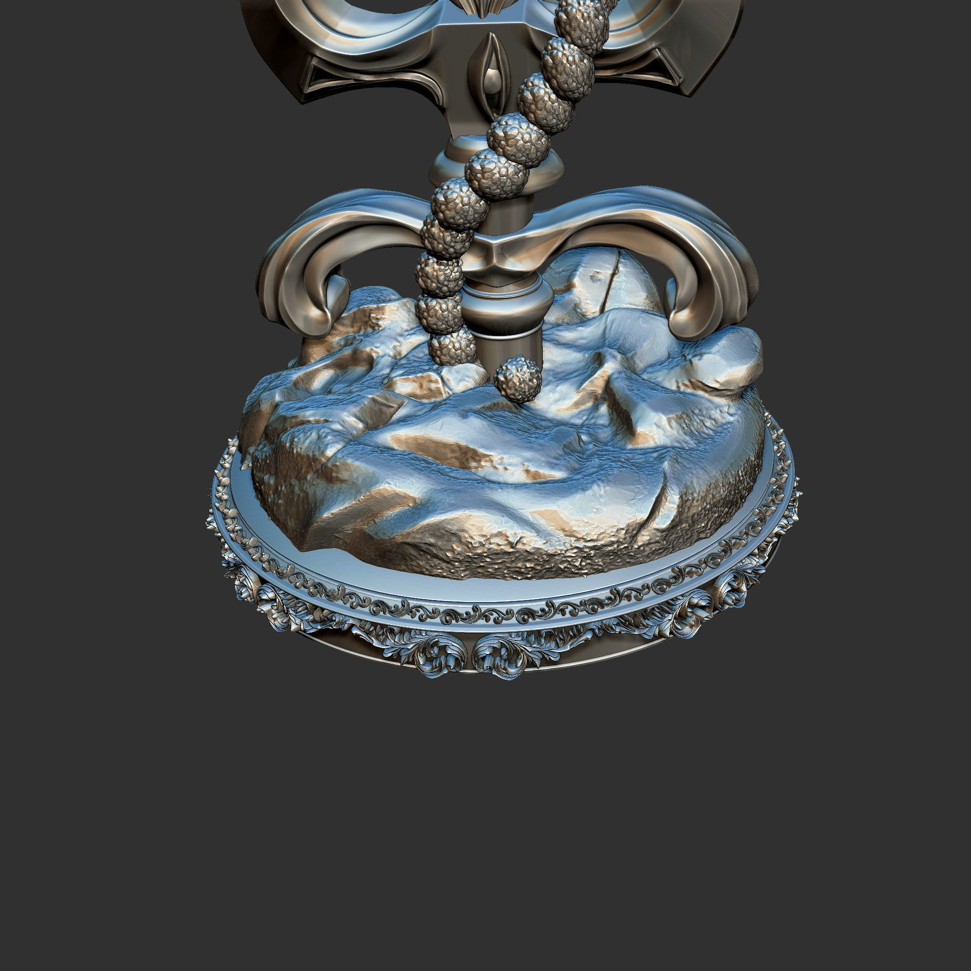 Shiv ji Trishul  3d Print Model 3D print model_3