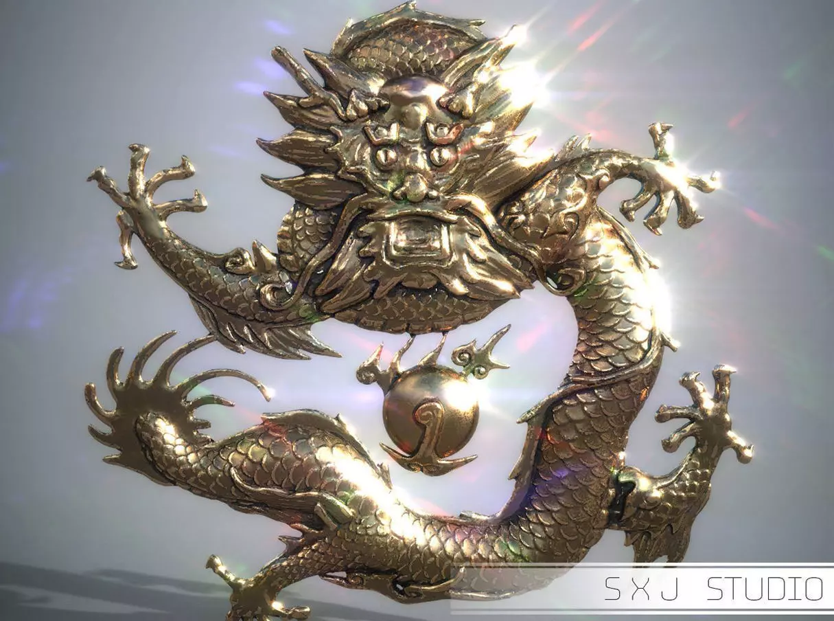 Asian Dragon 3D print model_0
