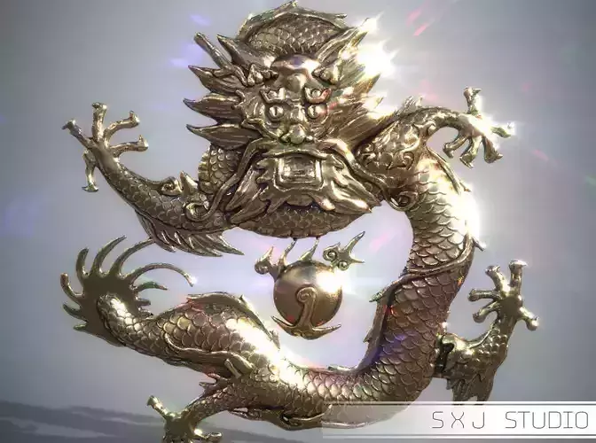 Asian Dragon 3D print model