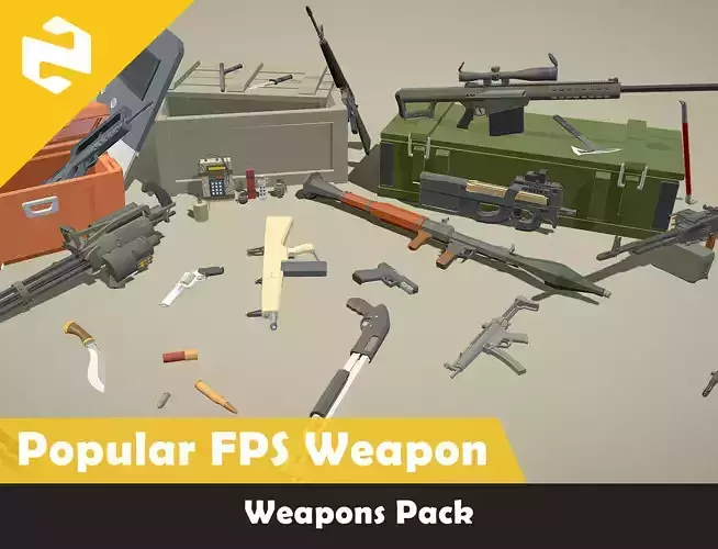 Weapons Pack - Popular FPS Weapon