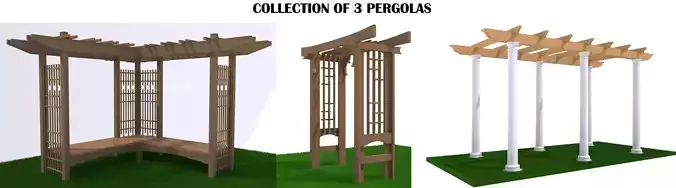 Pergola Collection kit 3D model