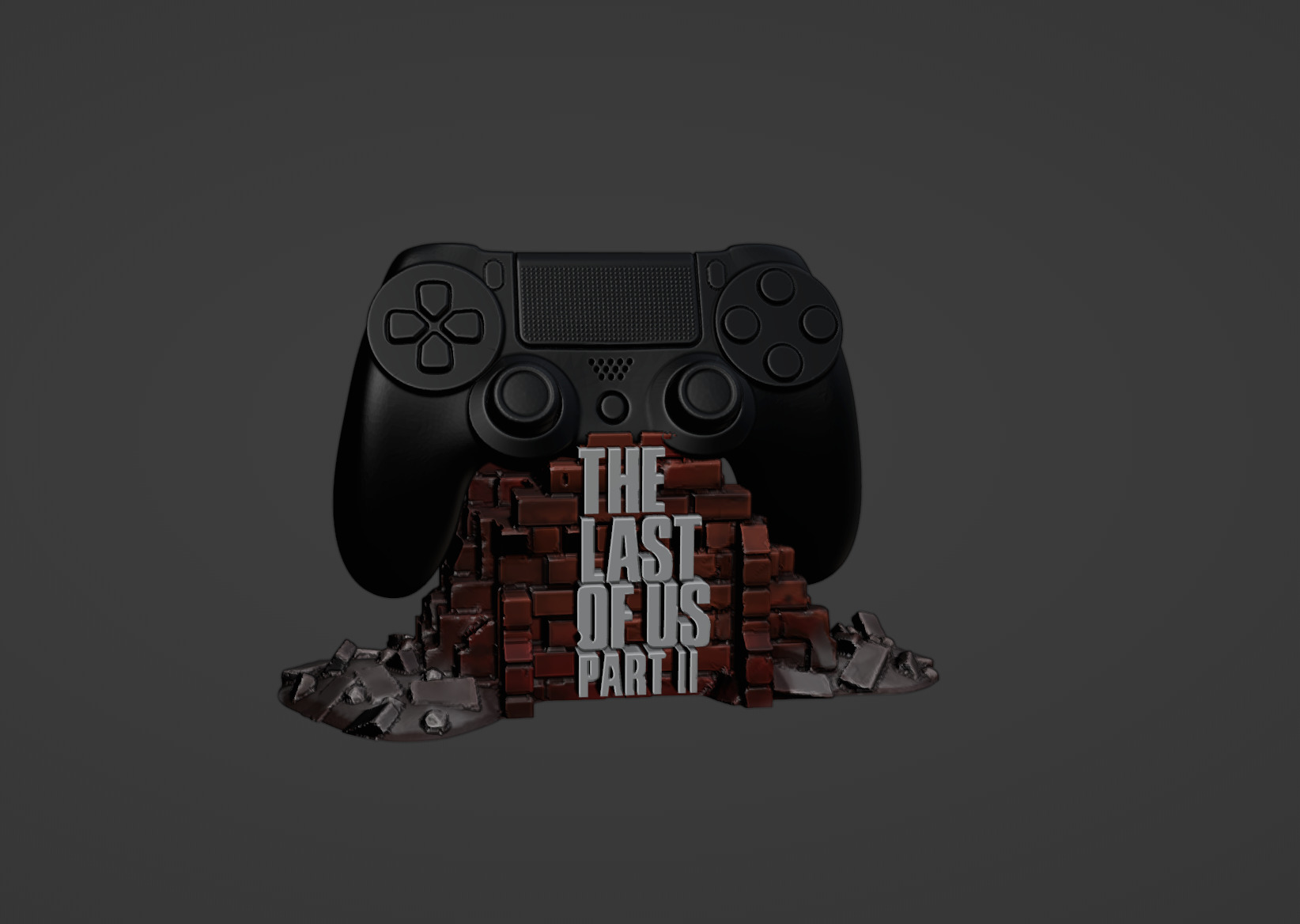 The Last of Us Joystick Holder 3D print model_1