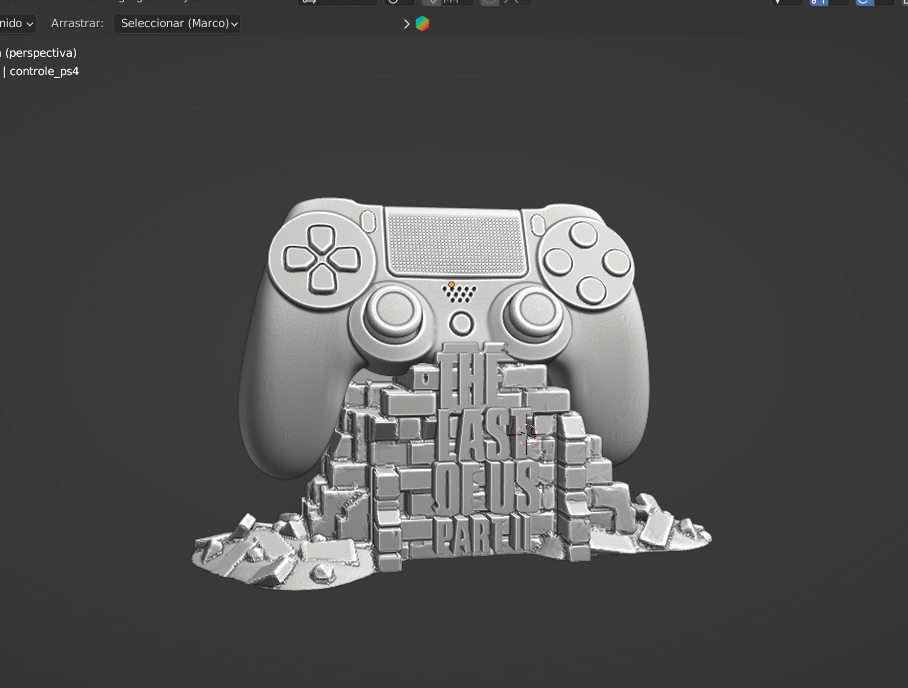 The Last of Us Joystick Holder 3D print model_2