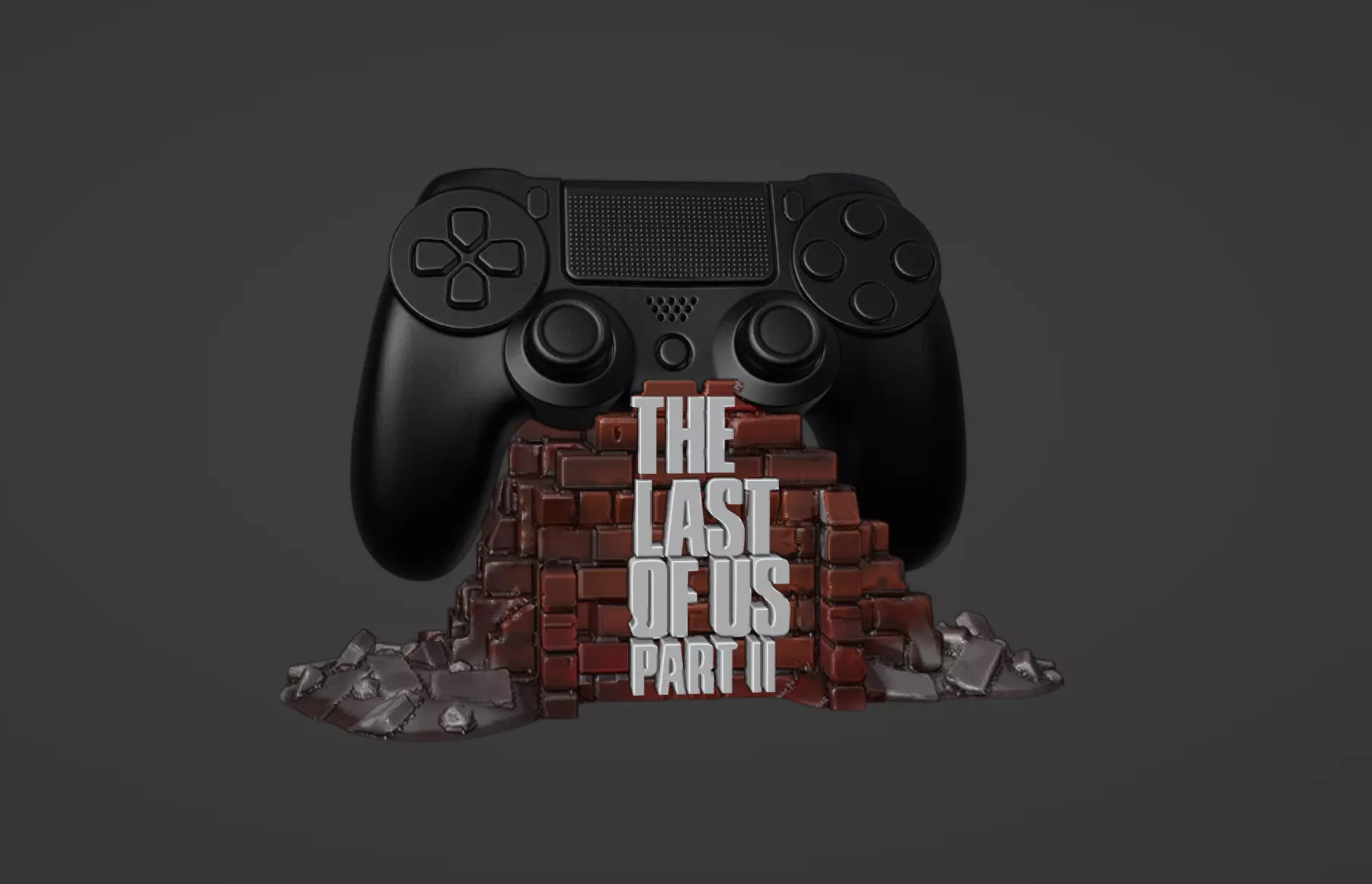 The Last of Us Joystick Holder 3D print model_0